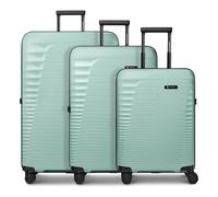 Farmhood Eco Edition 4 roues Set de valises 3 pièces avec soufflet d'extension vert