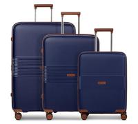 Farmhood Eco Edition 02 4 roulettes Set de valises 3 pièces avec soufflet d'extension bleu
