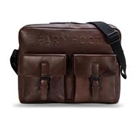 Farmhood Sac de bureau brun foncé en cuir pour homme Memphis Messenger RV 1F Dark Brown 268110