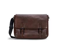 Farmhood Sac de bureau dark brown brun foncé en cuir pour femme et homme Memphis Messenger 1F 268155