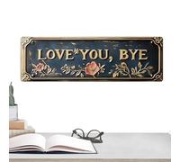 Farmhouse Door Plate, Ergonomic Vintage Hallway Script, Sculpture with Antique Feature, Black Steel Lettering, Craft with Elegant Design, Living Room Piece for Bar Cafe