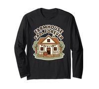 Farmhouse Fall Forever Decor Porche Citrouille Maison Rurale Manche Longue