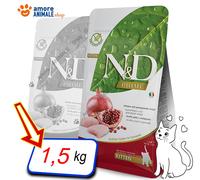 Farmina Cat N & D Prime Grain Free Chaton → Poulet Et Grenade 300 Gr/1,5 / 5 KG