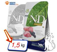 Farmina N&D Prime Croquettes pour chat adulte Agneau & Myrtille 1,5 kg