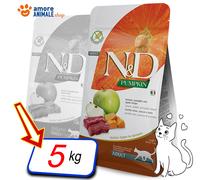 Farmina Cat N & D Pumpkin Adult → Cerf Et Pomme 300 Gr/1,5 / 5 KG Nourriture