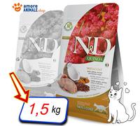 Farmina Cat N & D Quinoa Adult Ski → Caille Et Noix de Coco - 300 Gr/1,5 / 5 KG