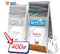 Farmina Cat Vet Life Naturel → Diabetic - 400 Gr / 2 KG - Croquettes Chat