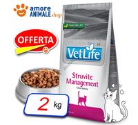Farmina Cat Vet Life Naturel → Struvite Management - 2 KG - Croquettes Chat