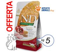 Farmina Croquettes pour chat N&D Ancestral Grain Stérilisé Poulet Adulte 5 kg