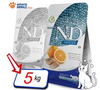 Farmina Chat N&D Océan Adulte → Hareng Et Orange - 300 Gr / 1,5 / 5 Kg - Chat