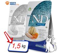 Farmina Croquettes pour chaton N&D Ocean – à la morue – 1,5 kg