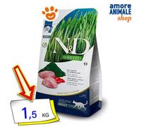 FARMINA N&D Spirulina Cat Adult Lamb & Wolfberry - 1,5 kg - pour chat adulte avec agneau, spiruline et baies de Goji