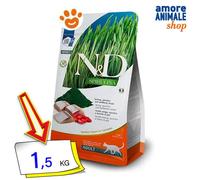 Farmina N&D Spirulina pour chats adultes Hareng et Baies de Goji 1,5 kg