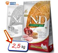 Farmina Chien N & D Ancestral Adult Lumière Mini → Poulet Et Grenade - 2,5 KG -