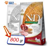 Farmina Chien N & D Ancestral Adult Mini → Poulet Et Grenade - 800 Gr/2,5 / 7 KG