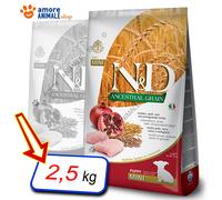N&D ANCESTRAL Grain Dog Chicken, Spelt, Oats and Pomegranate Puppy Mini 2.5KG