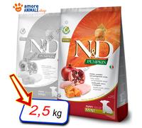 Farmina Chien N&D Citrouille Chiot Mini → Poulet Et Grenade - 2,5 / 7 Kg