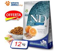 Farmina Chien N&D Océan Adulte Moyen / Maxi → Orange Et Hareng - 12 Kg - Chiens