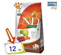 Farmina Alimentation pour chien N&D Pumpkin Venaison et Pomme Adulte Medium & Maxi 12 kg