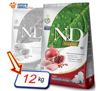 Farmina Chien N&D Prime Chiot Moyen / Maxi → Poulet Et Grenade - 12 KG Chiens