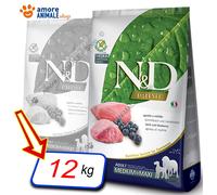 Farmina Chien N & D Prime Grain Libre - Adult Maxi → Agneau Et Myrtille - 12 KG