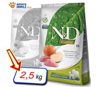 Farmina Chien N & D Prime Grain Libre Medium / Maxi → Sanglier Et Pomme - 2,5 KG
