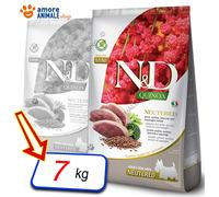 Farmina Chien N & D Quinoa Neutered Adult Mini → Canard Et Brocoli - 7 KG -