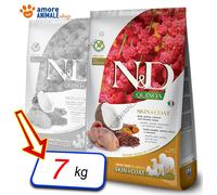 Farmina Chien N & D Quinoa Ski Adult Tout Breads → Caille Et Noix de Coco - 7 KG