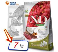 Farmina Chien N & D Quinoa Ski Adult Tout Breads → Canard Et Noix de Coco - 7 KG