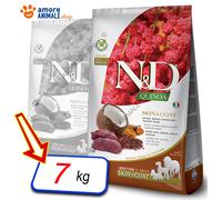 Farmina Chien N & D Quinoa Ski Adult Tout Breads → Cerf Et Coco - 2,5 / 7 KG