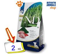 Farmina Chien N&D Spiruline Chiot Mini Agneau Nourriture Sèche Pour Chiens 2 Kg
