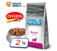 Farmina Chien Vet Life Naturel Diet → Struvite - 2 KG - Croquettes Pour Chien,