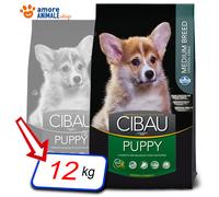 Farmina Cibau Chiot Race Moyenne → Croquettes Canines - 12 kg - Croquant - Sec