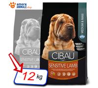Farmina Croquettes pour chiens Cibau Sensitive Agneau Medium/Maxi 12 kg