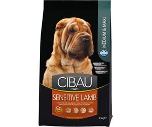 FARMINA Cibau Sensitive Lamb MEDIUM/MAXI - Agneau pour chiens de moyennes et grandes races au système digestif sensible - 2,5 kg