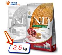 Farmina Ancestral Grain Light Poulet & Grenade pour chiens adultes de moyennes & grandes races 2,5kg