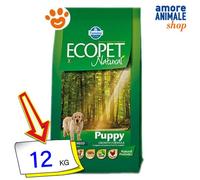 Farmina Ecopet Natural Chiot Chien Nourriture Sèche Medium 2,5/12 Kg