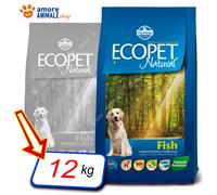 Farmina ECOPET Naturel Adulte Moyen → Poisson - 2,5 / 12 Kg - Croquettes Chiens