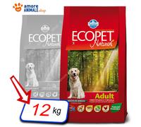 Farmina ECOPET Naturel Adulte Moyen → Poulet - 12 kg - Croquettes Pour Chiens