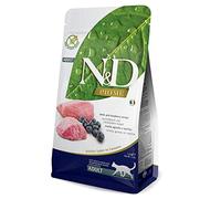 Farmina N&D - Aliments secs pour Les Chats sans céréales, Agneau et Myrtille, kilogrammes: 10 kg