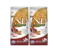 FARMINA N&D Ancestral Grain dog Adult Medium & Maxi Chicken & pomegranate 2 x 12 kg Poulet et grenade