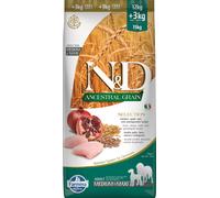 N&D ANCESTRAL Grain Dog Chicken, Spelt, Oats and Pomegranate Adult Medium & Maxi 15KG