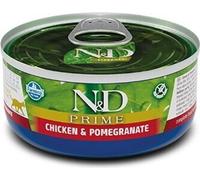 Farmina N&D Cat Prime Poulet&Grenade Adulte 70G