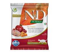 FARMINA N&D Cat Pumpkin Neutered Quail&Pomegranate Adult - Caille, potiron & grenade pour chats adultes castrés - 50g