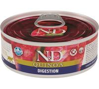 FARMINA N&D Cat Quinoa Digestion - nourriture humide à base de quinoa pour chats pour améliorer la digestion - 80 g