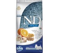 FARMINA N&D Ocean dog codfish, spelt, oats, orange Adult Mini 2,5 kg - Morue, épeautre, avoine, orange pour chiens adultes de petite taille