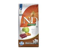 FARMINA N&D Venison Pumpkin & Apple Adult Medium & Maxi nourriture sèche pour chiens 2 x 12 kg + FLEXI Laisse New Comfort L 8 m OFFERTE