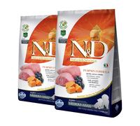 FARMINA N&D Pumpkin Lamb & Blueberry Puppy Medium & Maxi - Potiron, Agneau & Myrtilles pour chiots de moyennes et grandes races - 24 kg (2 x 12 kg)