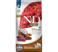 FARMINA N&D Quinoa Dog Adult Medium&Maxi Skin&Coat Venison & Coconut - Venaison, quinoa & noix de coco pour favoriser la peau et le pelage des chiens adultes de moyennes et grandes race avec - 7 kg