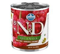 FARMINA N&D Quinoa Dog Venison, coconut - Venaison avec noix de coco pour renforcer la peau et le pelage - 285 g